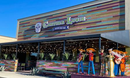 Cantina Louie's store front in St. John