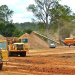 Bulldozers clearing land