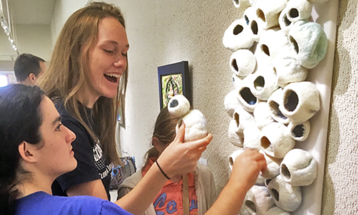 The St. Augustine Art Association's annual Tactile Art Show is organized through a partnership with the Florida School for the Deaf and the Blind.